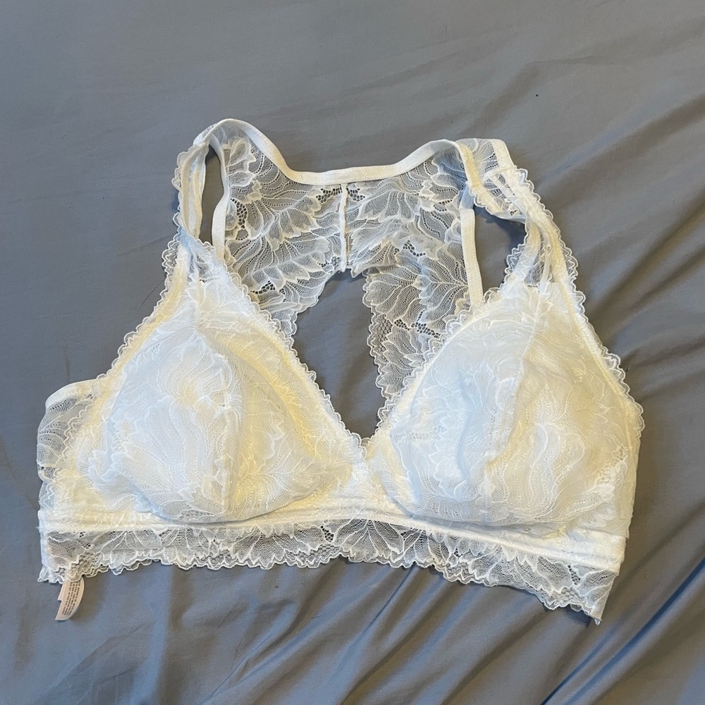White Lacy Bralette NWOT